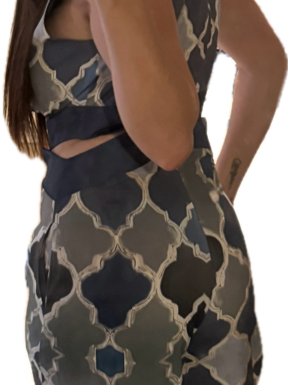 New worn once Soul of MU boutique stunning cut out jumpsuit Medium